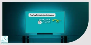 سفید شدن صفحه تلویزیون
